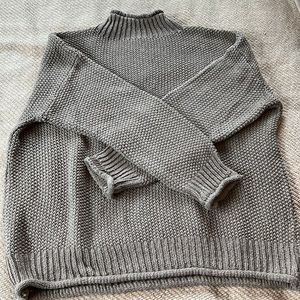 Brown cable knit sweater, 2XL